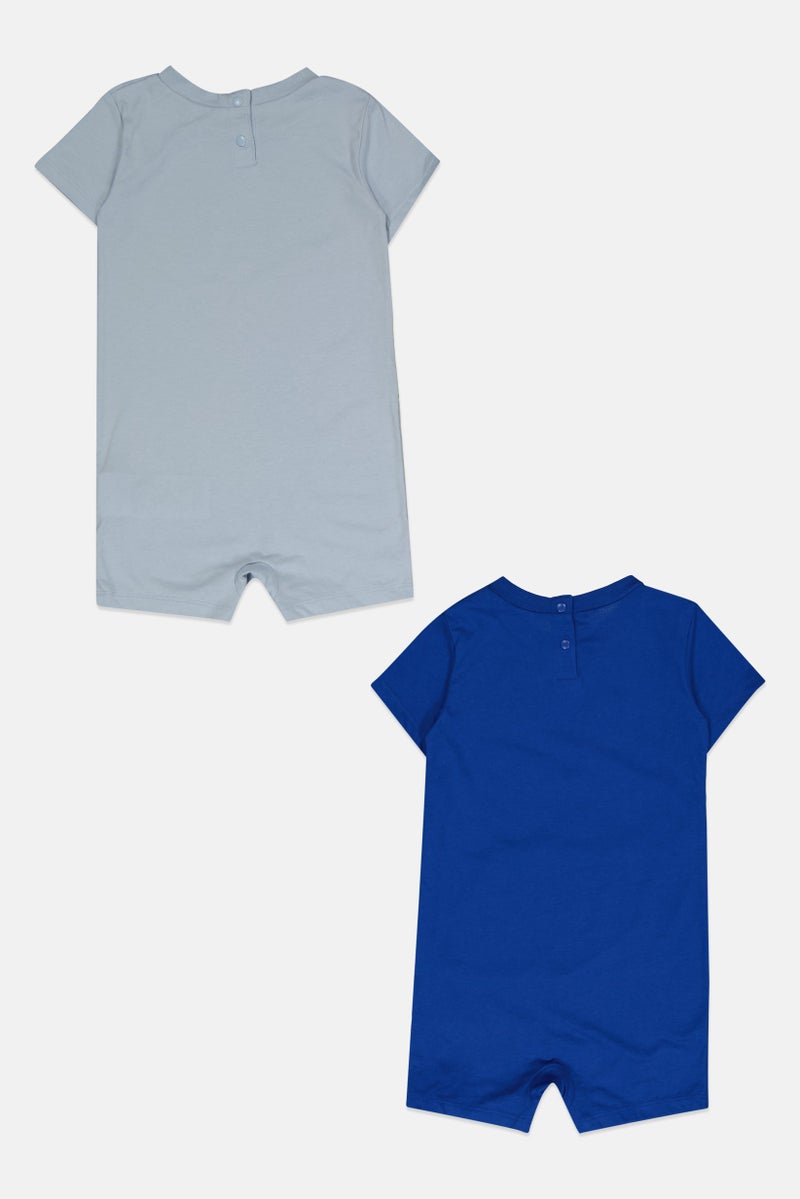 CONVERSE Toddlers Boy 2 Pieces Graphic Print Rompers Set, Multicolor - Image 2